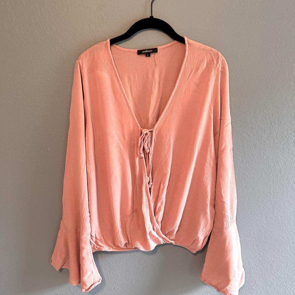 Forever 21 Wrapped Long Sleeve Top- Large